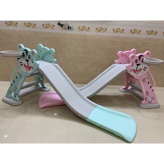 Cầu trượt cho bé hình Chú Hổ CÓ CHÂN ĐẾ + TẶNG BÓNG RỔ