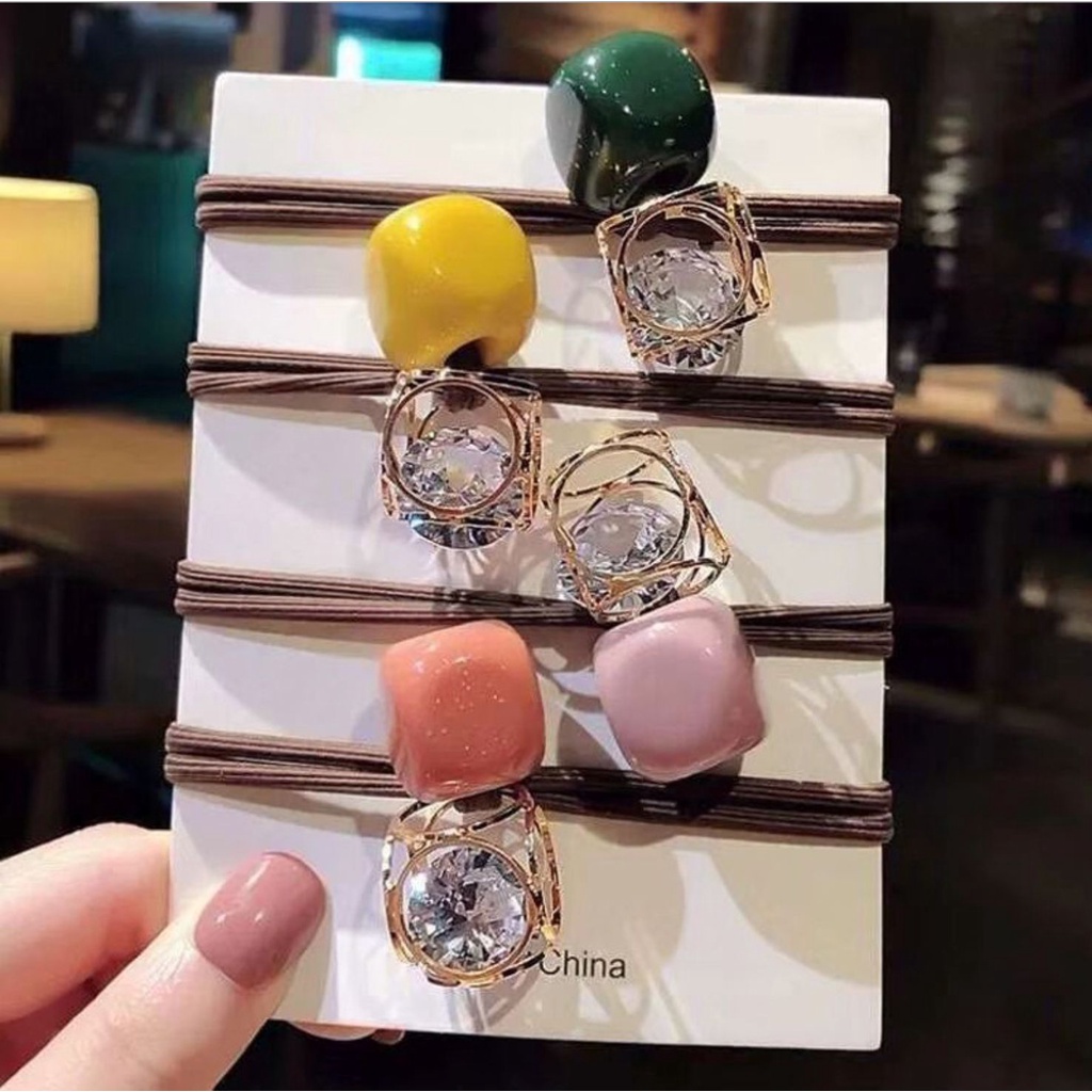 Set 3 dây buộc tóc cột tóc phong cách hàn quốc xinh xắn DC14