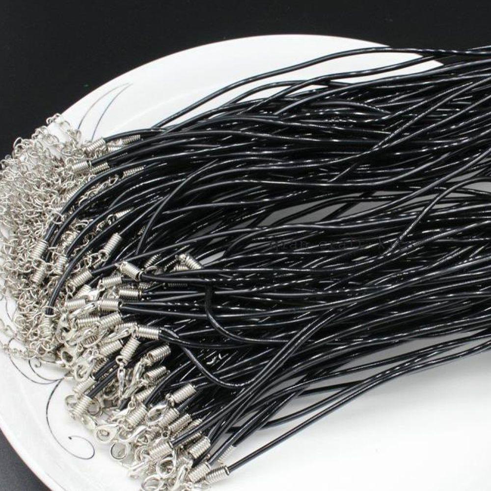 QQMALL Dây Da PU Làm Vòng Cổ Handmade Có Thể Điều Chỉnh