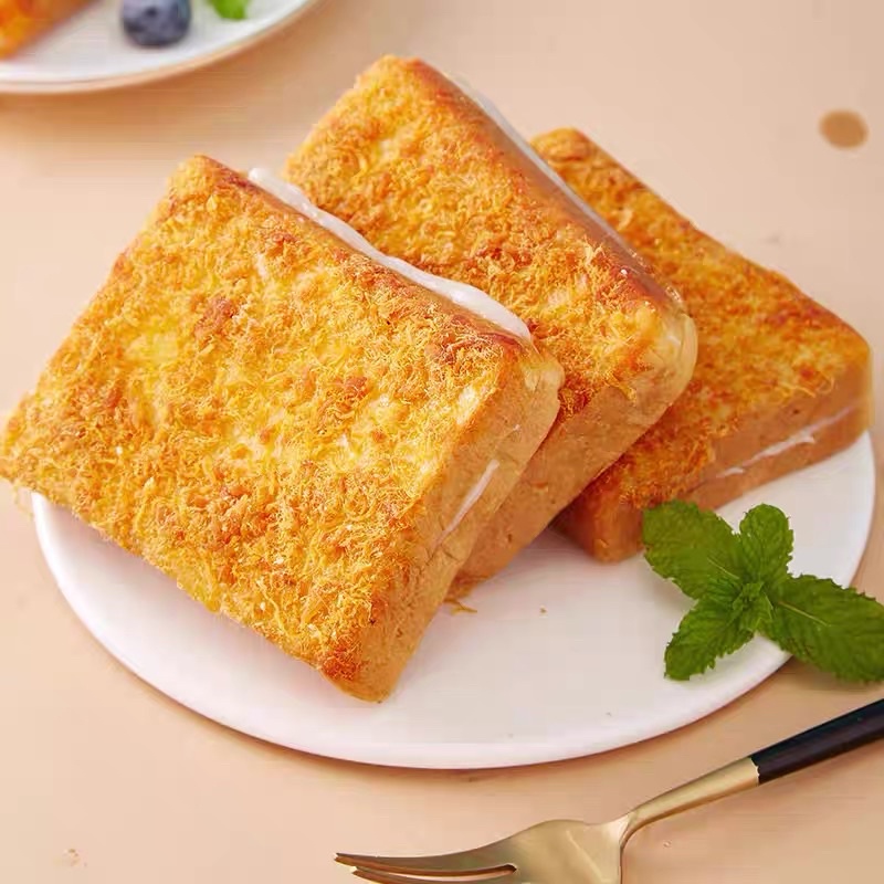 Bánh Sanwich Ruốc Nếp Cẩm Phomai Ngậy, Thơm