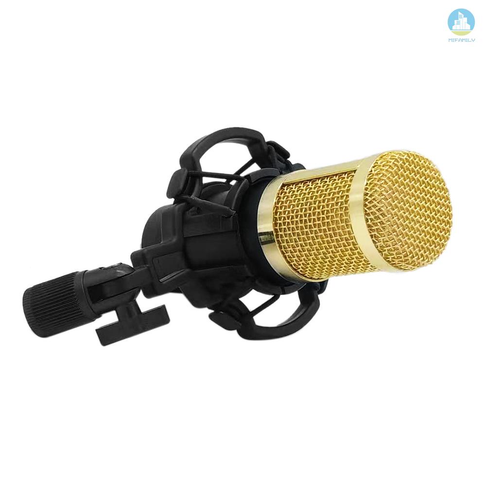 MI  BM800 Condenser Microphone Portable High Sensitivity Low Noise Mic Kit for Computer Mobile Phone Studio Live Stream Broadcasting Recording