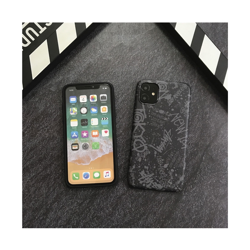 Ốp lưng họa tiết grafitti nhiều màu cho iPhone 11 Pro MAX i7 i8 plus XR XS MAX SE 2020 | BigBuy360 - bigbuy360.vn