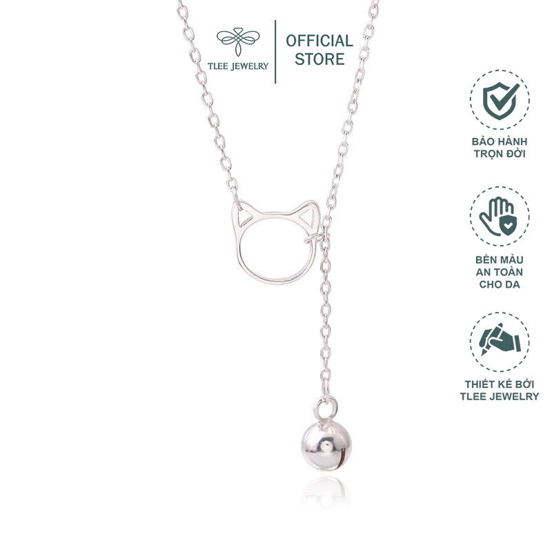 Dây chuyền bạc nữ TLEE mặt mèo chuông cá tính TleeJewelry D0167