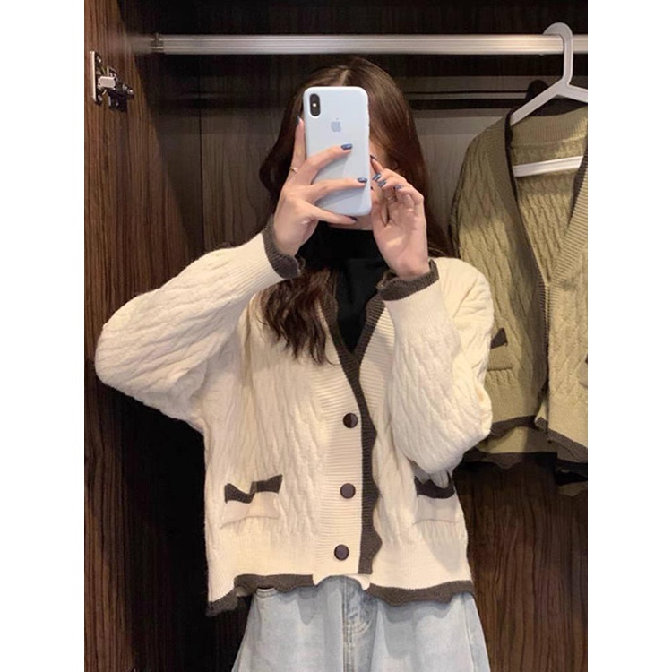 ( SẴN )Áo cardigan dài tay nữ phong cách nhẹ nhàng Hàn Quốc OR165