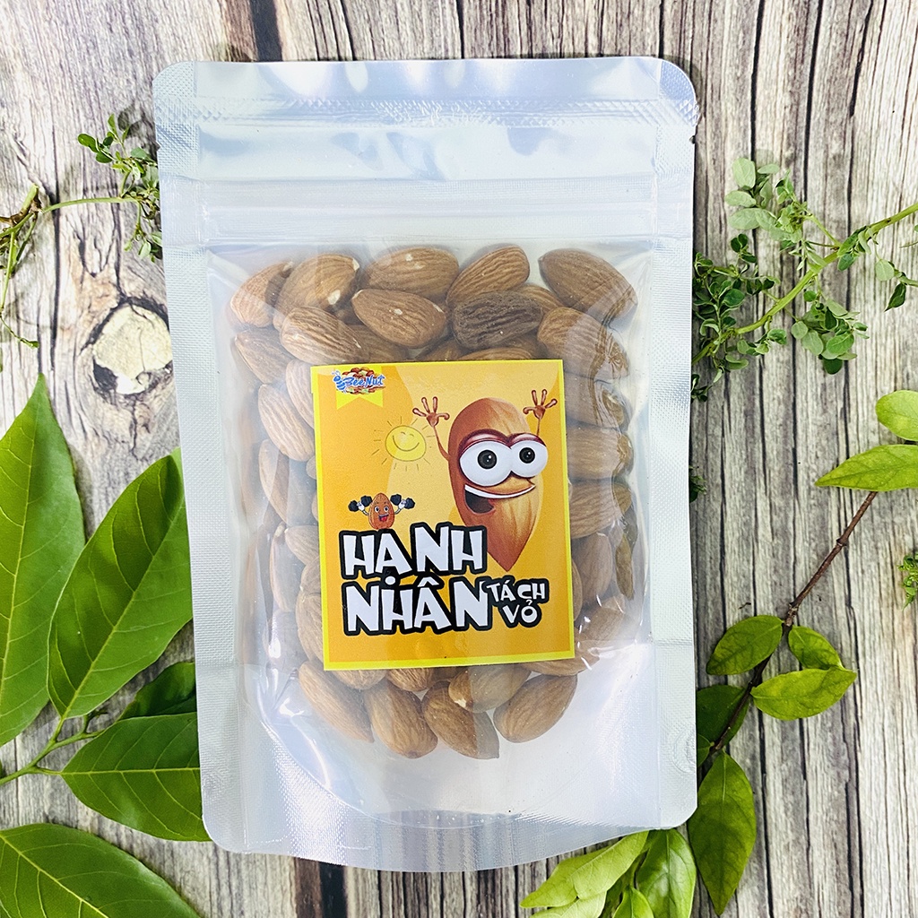 Hạnh Nhân Tách Vỏ Sấy Tự Nhiên Làm sữa hạt Nhập Khẩu Mỹ BeeNut
