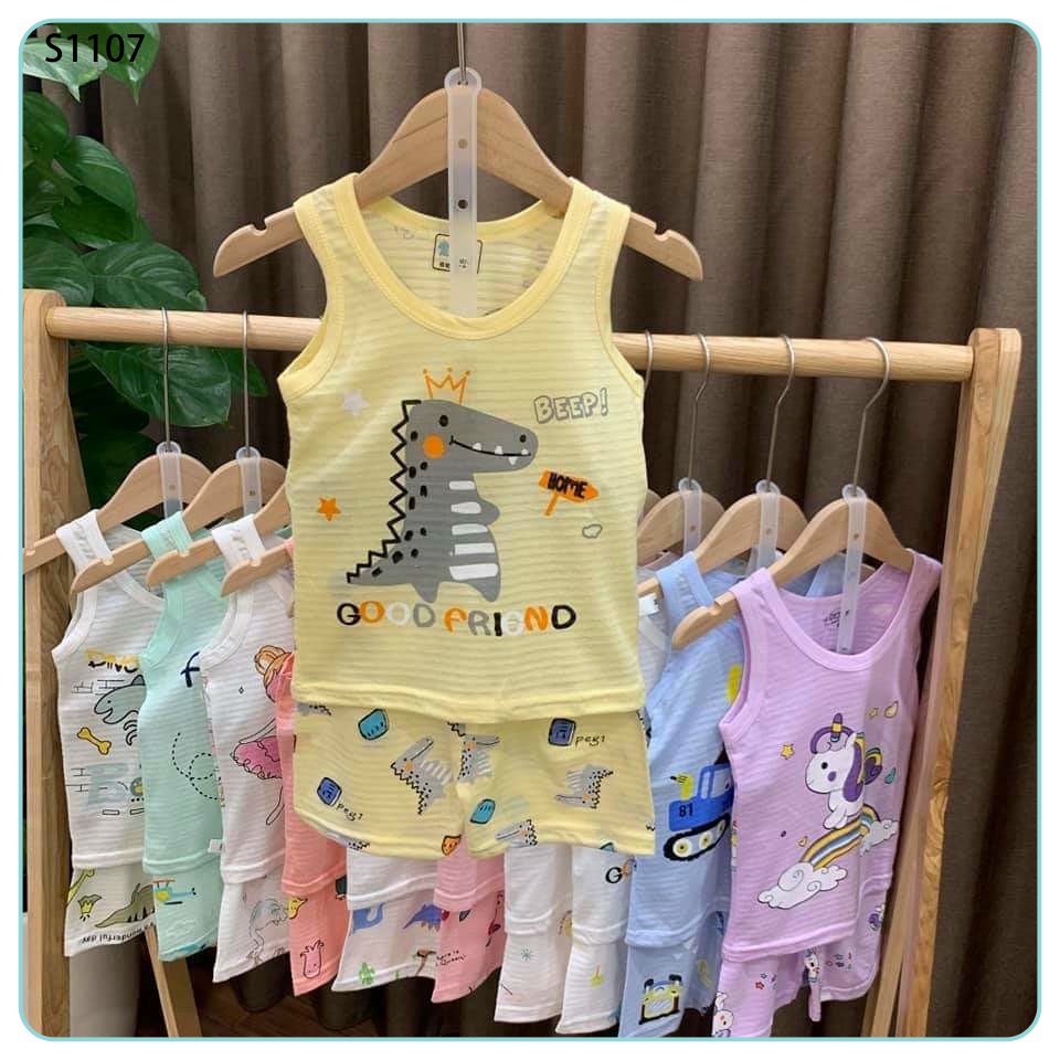 Đồ Bộ Bé Trai 3 Lỗ Chất Liệu Cotton Tre Size Từ 0-4 Tuổi 2021