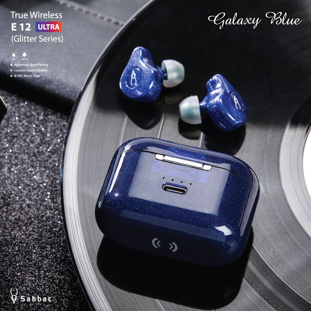 Tai nghe bluetooth sabbat E12ultra Gliter cosmos bản sản xuất giới hạn|tai nghe không dây sabbat e12ultra BH 12 tháng