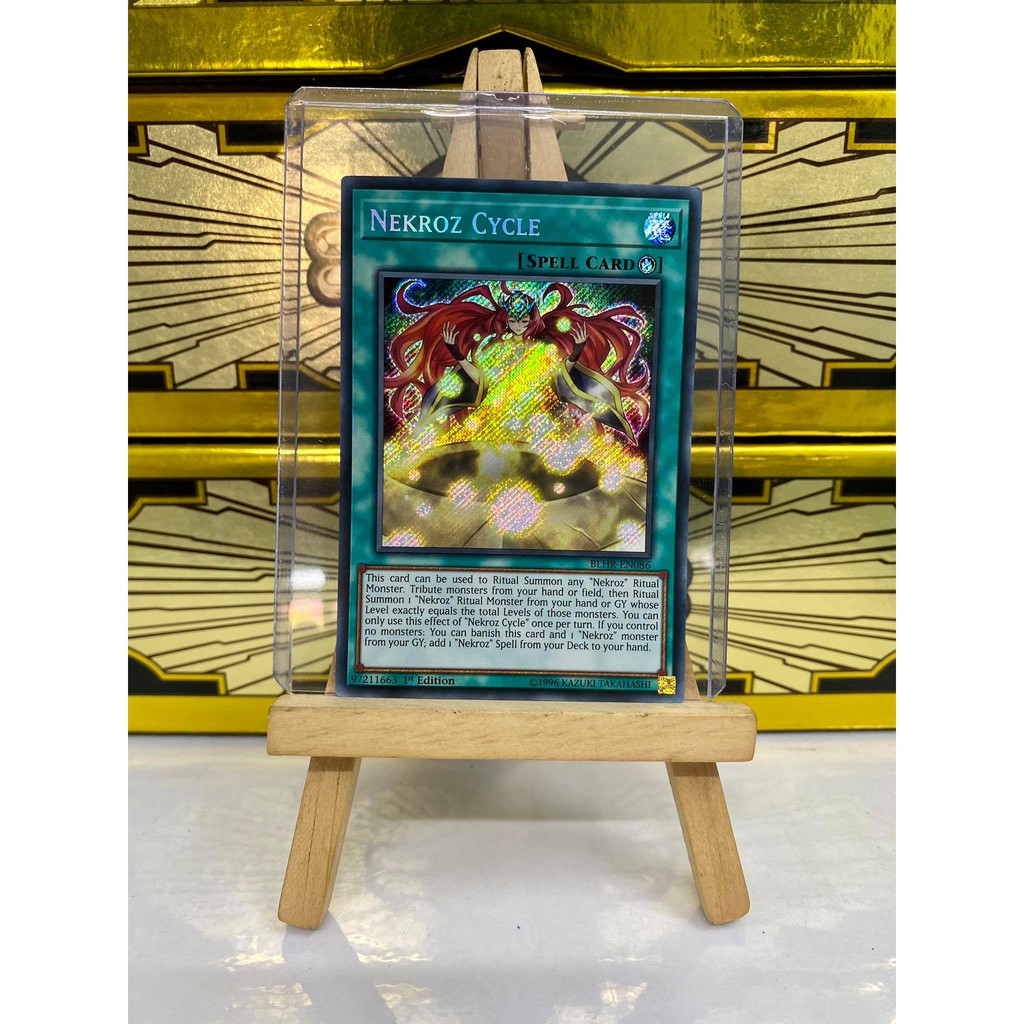 [ Dưa Hấu Yugioh ] Lá bài thẻ bài Nekroz Cycle - Secret Rare - Tặng bọc bài nhựa bảo quản