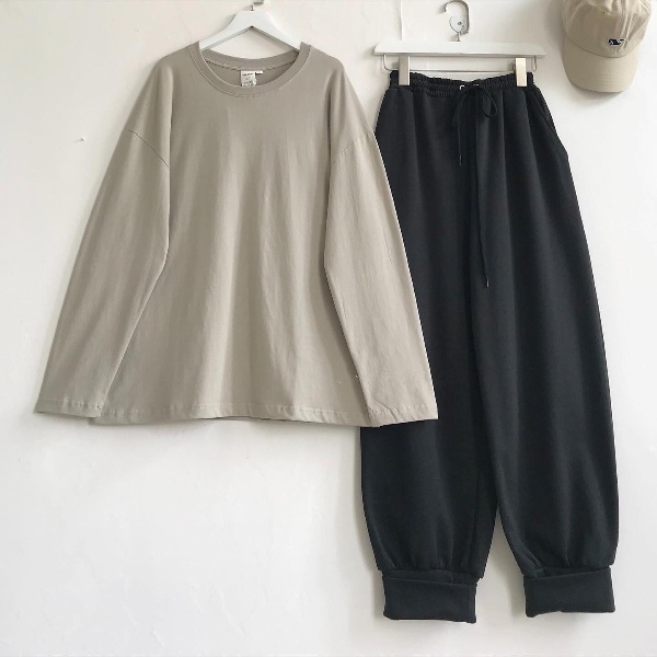 Quần Jogger Nữ Ống Rộng JEM CLOSET Cạp Chun Quần Jogger Nữ ATOM Màu Đen Thiết Kế Gập Ống Dáng Thể Thao Năng Động 2550