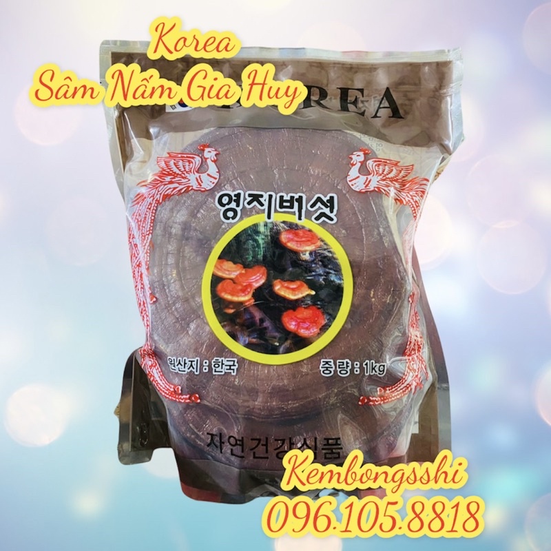 [HÀNG MỚI] Nấm Linh Chi Đỏ túi Tím Hàn Quốc, Túi 1kg