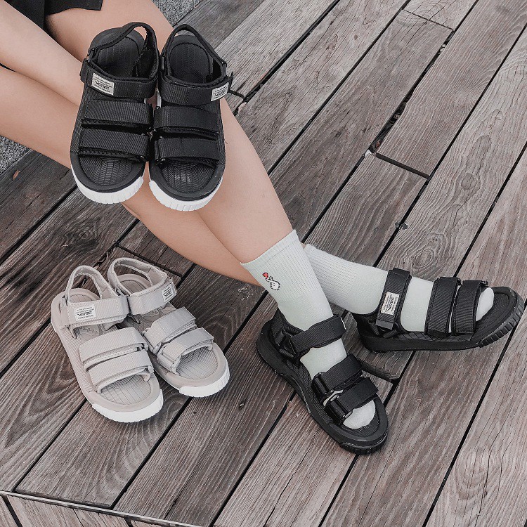 SANDAL UNISEX NAM NỮ- HÀNG VIỆT XUẤT NHẬT NV9801 ĐEN TRẮNG