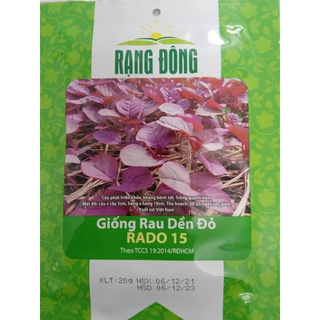 Hạt giống Rau Dền Đỏ RADO 15
