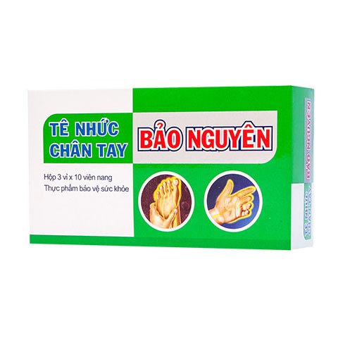 Tê Nhức Chân Tay Bảo Nguyên - Hỗ trợ tăng cường lưu thông khí huyết, trừ phong thấp, giảm tê nhức chân tay