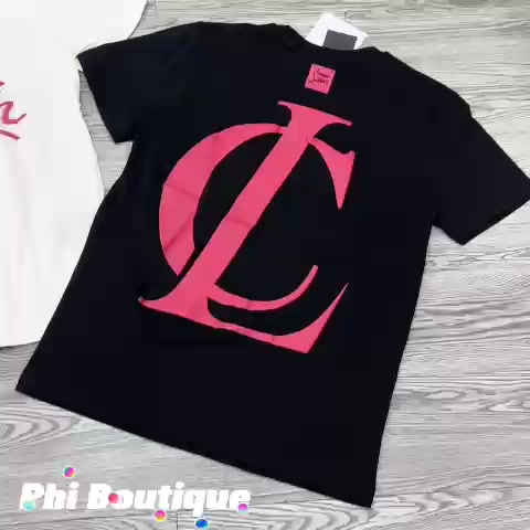 Áo phông nam nữ Premium Cotton in chữ LBT logo đỏ hai mặt đơn giản basic chất dày dặn cao cấp AP32P | BigBuy360 - bigbuy360.vn