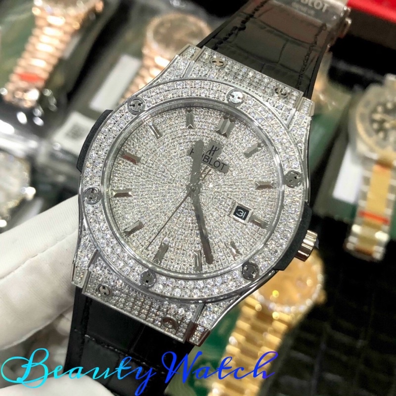 Đồng hỗ nữ Hublot mặt Full đá