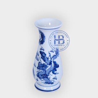 Lọ hoa bát tràng Xanh 18cm, 20cm, 22cm, 24cm, 26cm, 30cm