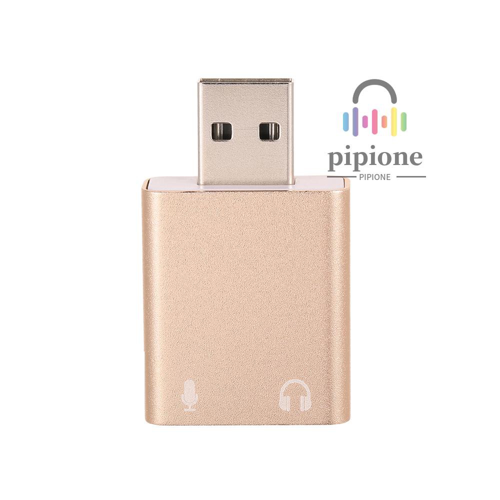 Usb Chuyển Đổi Âm Thanh 7.1 Với Giắc Cắm 3.5mm Cho Mac Osx Win 7 / 8 Android