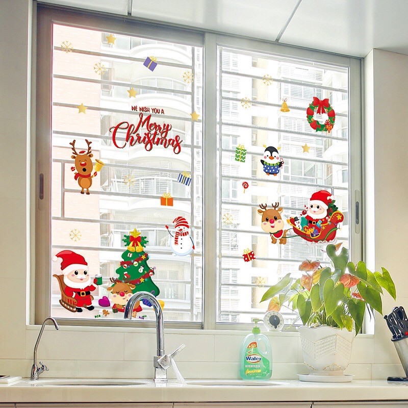 Decal trang trí Noel - Các bé nhỏ đó Lễ giáng sinh