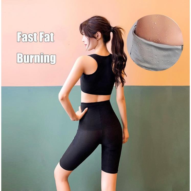 Set áo và quần legging xông hơi đổ mồ hôi giảm cân mặc tập gym tại nhà !