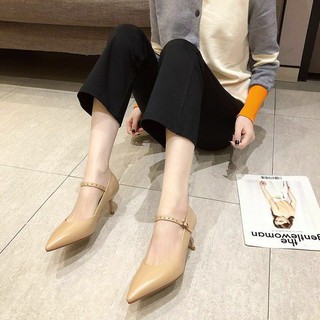 [ Od ] Giày cao gót đính đá ulzzang ( kèm ảnh thật )