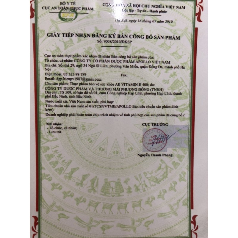 VITAMIN E 400UI- Làm Đẹp Da, Ngăn Ngừa Lão Hoá