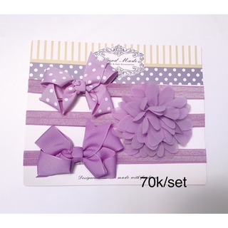 Set 3 băng đô hoa dễ thương cho bé sơ sinh