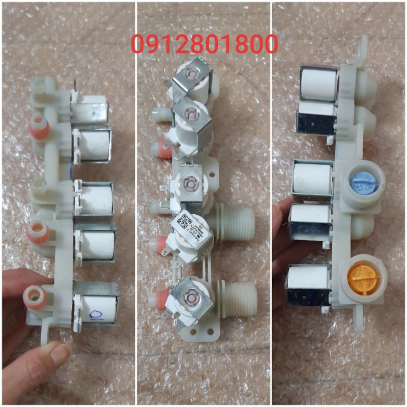 Van cấp nước máy giặt LG DC12V 5 ngả hàng Hãng