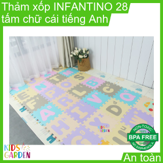 Thảm xốp ghép trải sàn INFANTINO 28 tấm chữ cái tiếng Anh HK002