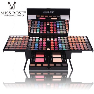 [SANY567 giảm 15% đơn 99K][Hàng mới về] Bảng màu phấn mắt Miss Rose hiệu ứng ánh nhũ/ nude/lì 180 màu sắc kết hợp