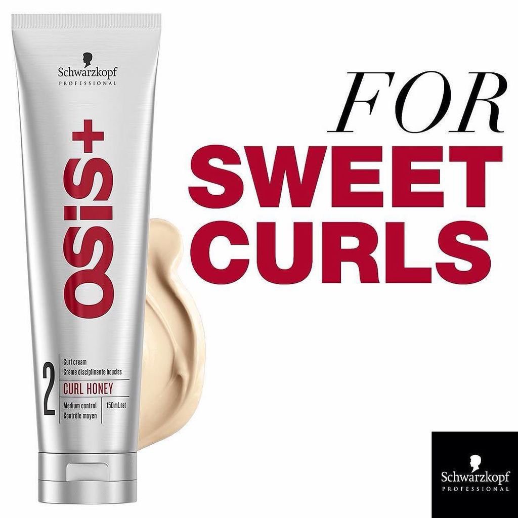 Kem tạo lọn sóng xoăn giữ nếp tóc Schwarzkopf Osis+ 2 Curl Honey Cream 150ml