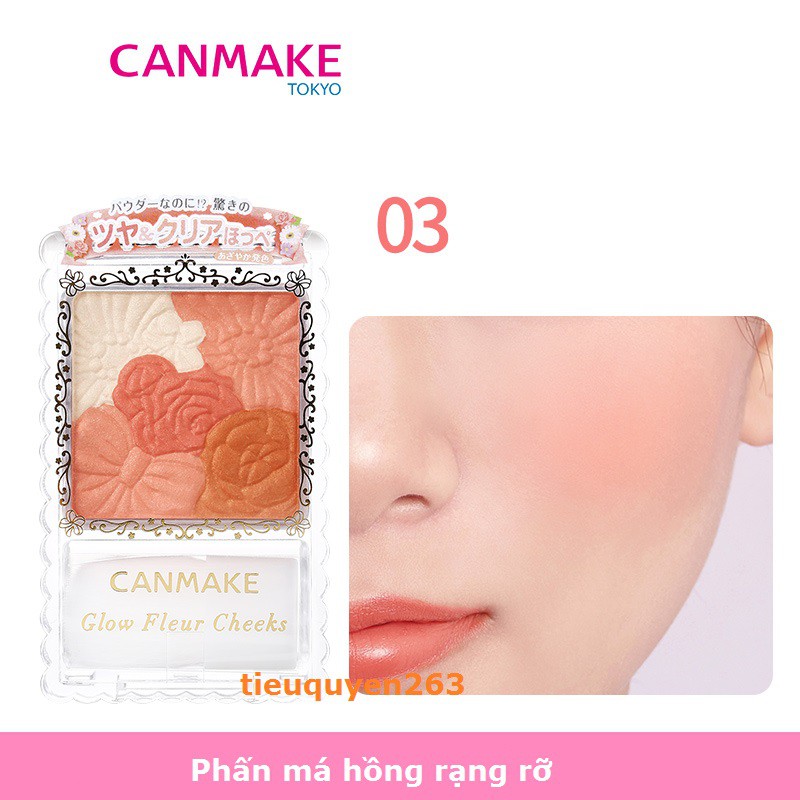 [Canmake-Nhật Bản] Phấn má hồng rạng rỡ-Glow Fleur Cheeks