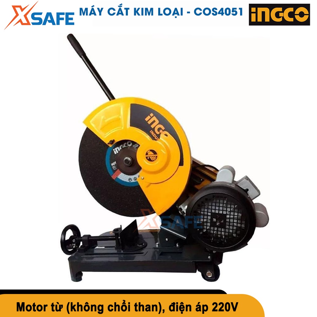 Máy cắt sắt INGCO COS4051 Máy cắt kim loại để bàn 3000W-4HP, điện thế 220-240V~50Hz - chính hãng - xsafe