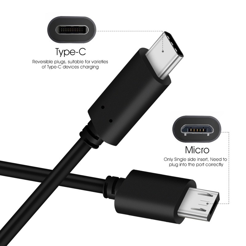 Dây OTG USB type C to Micro USB