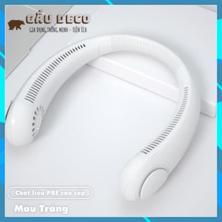 Quạt Đeo Cổ Parrot USB Mini Tích Điện Không Cánh Tiện Lợi, Thời Trang, Dáng Thể Thao