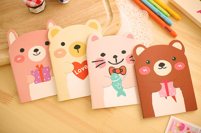 Sổ tay hình gấu dễ thương