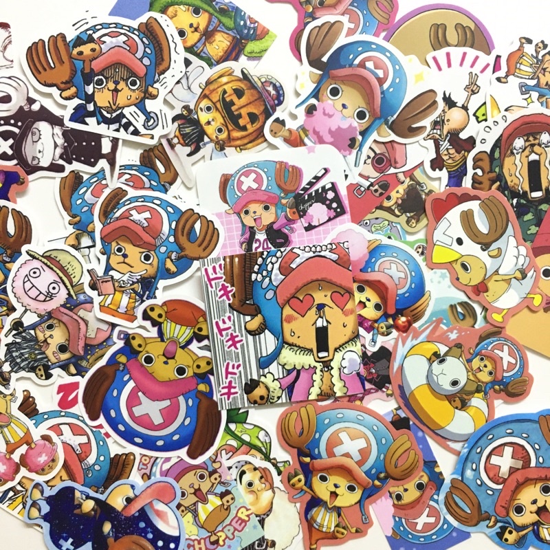 Sticker Chopper Onepiece Gói nhỏ dán trang trí planer, scrapbook,... size nhỏ 3-5cm