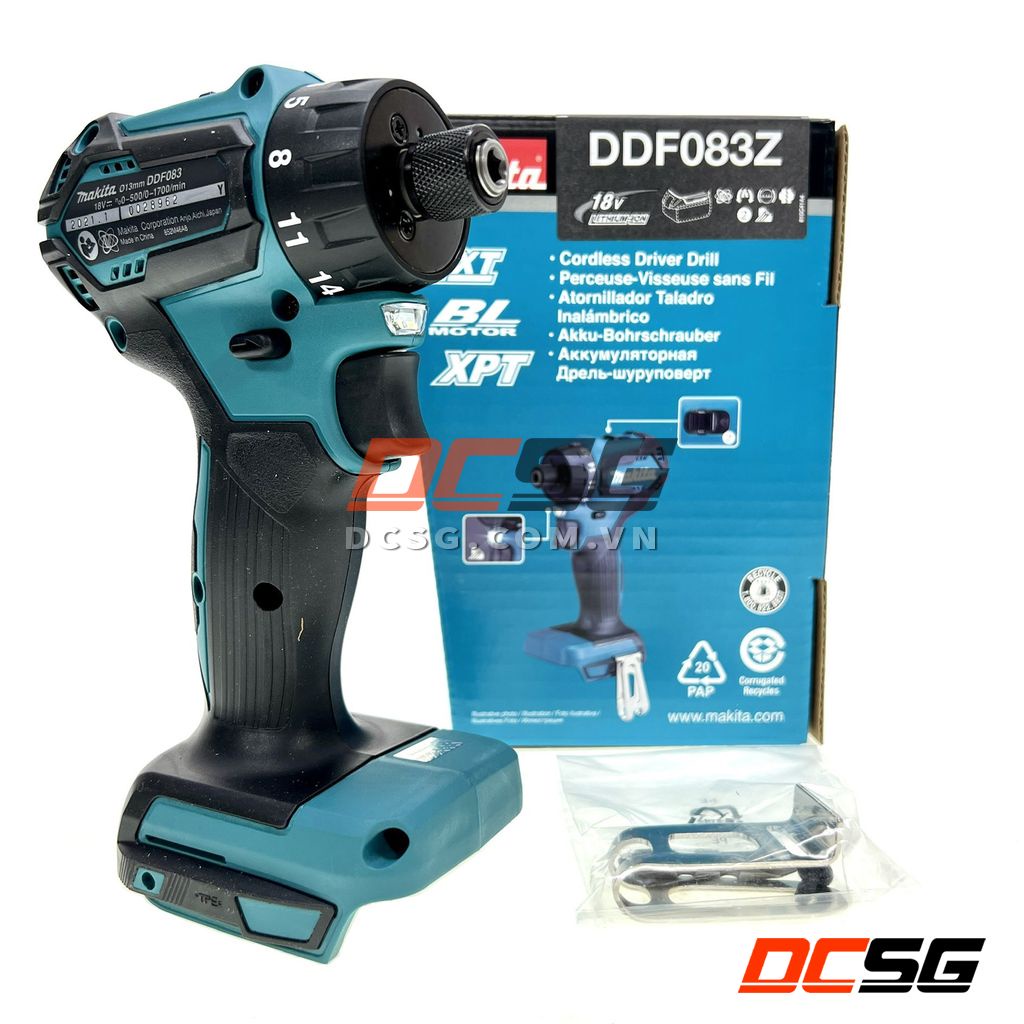 Máy khoan và vặn vít dùng pin 18V Makita DDF083Z  | DCSG