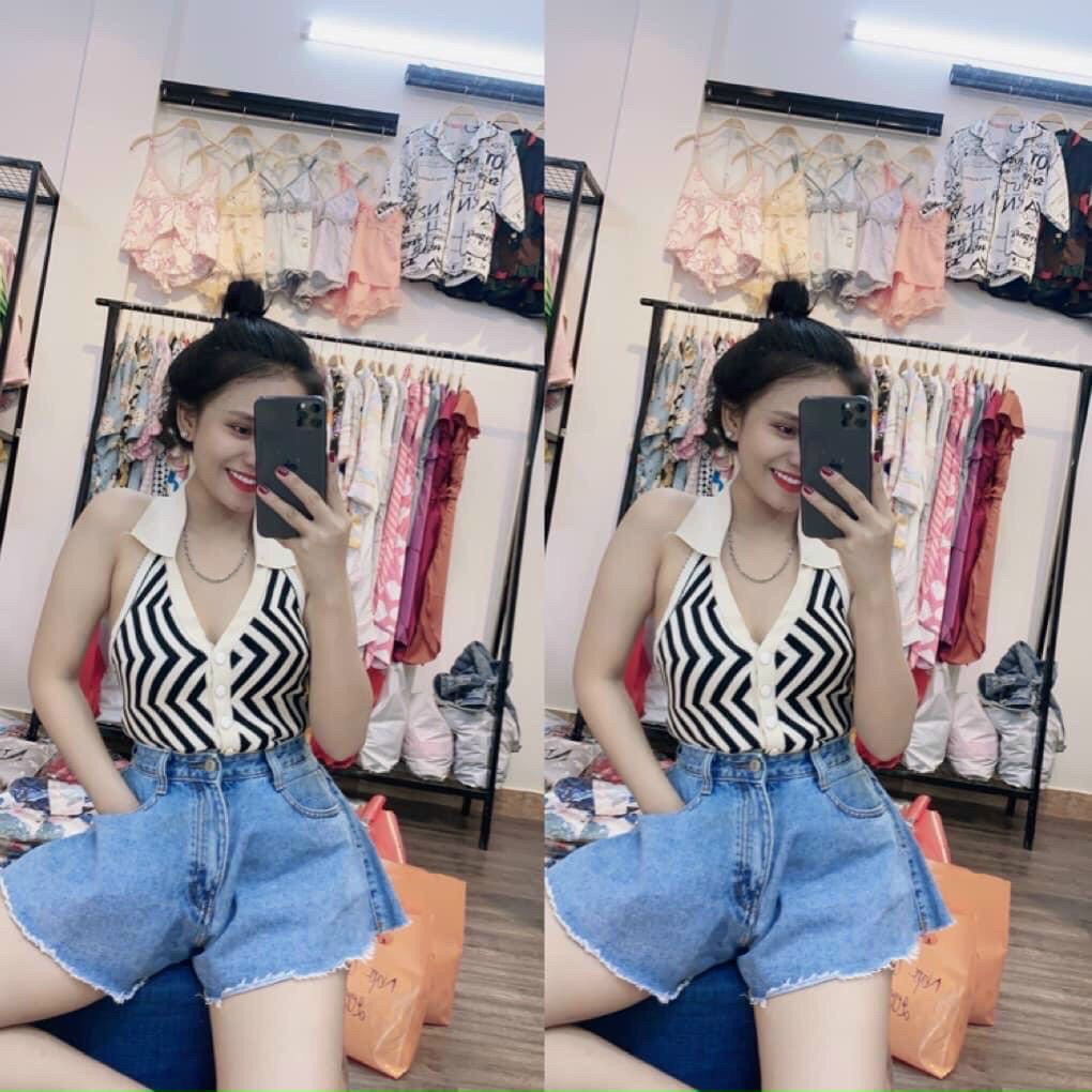 Áo Croptop - Áo Thun Nữ Sát Nách Sọc Cá Tính,F017 | BigBuy360 - bigbuy360.vn