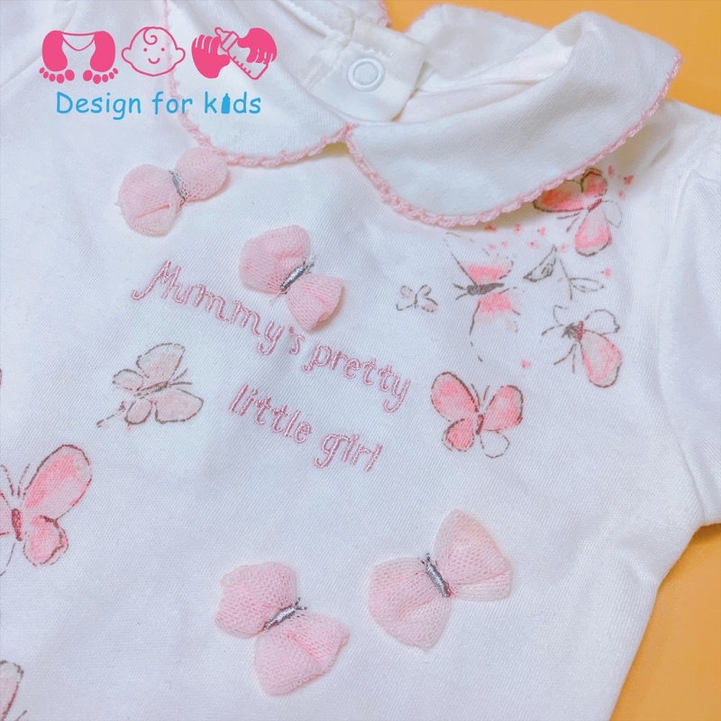 Body chip cộc tay cổ sen siêu xinh hãng George xuất dư cho bé gái