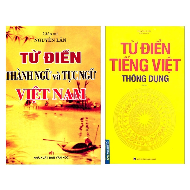 Sách - Combo Từ điển thành ngữ và tục ngữ Việt Nam + Từ điển tiếng VIệt thông dụng