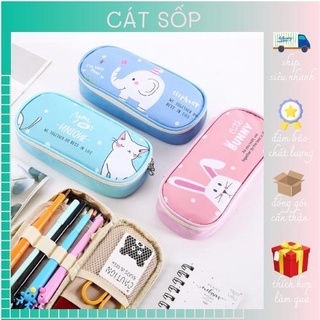 Bóp viết nhiều ngăn cỡ lớn The Zoo bằng nhựa dẻo cực tiện dụng