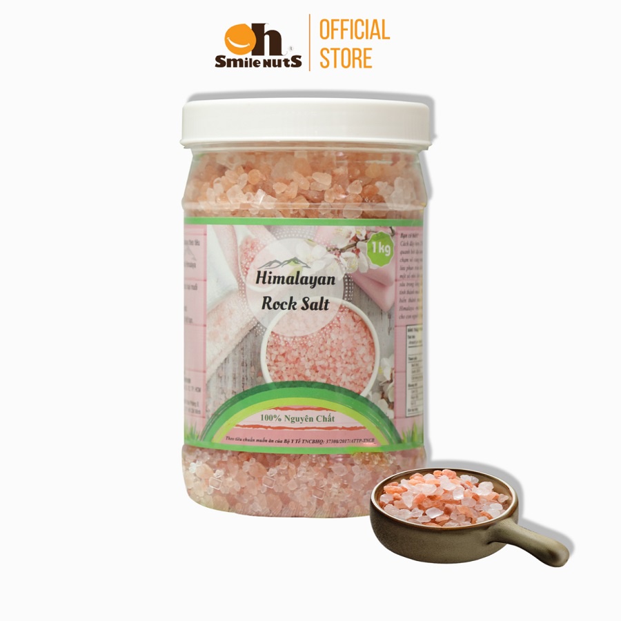 Muối Hồng Himalaya Smile Nuts Hộp 1kg Dạng Hạt