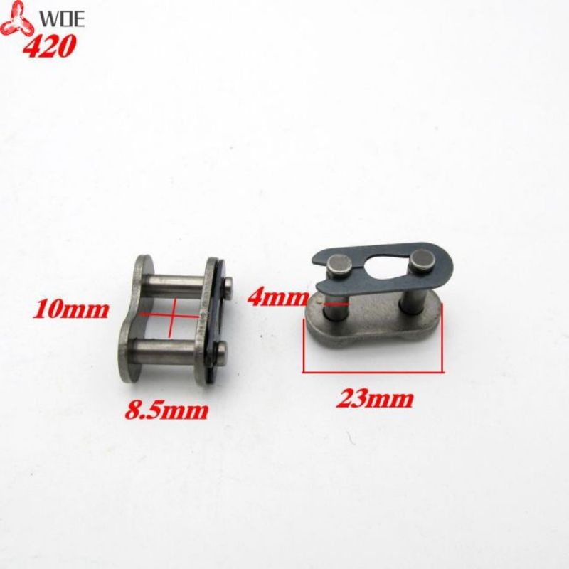 Khóa mắt xích PAG cỡ 420 (mắt sên CUB, CHALY xe máy Cup honda)