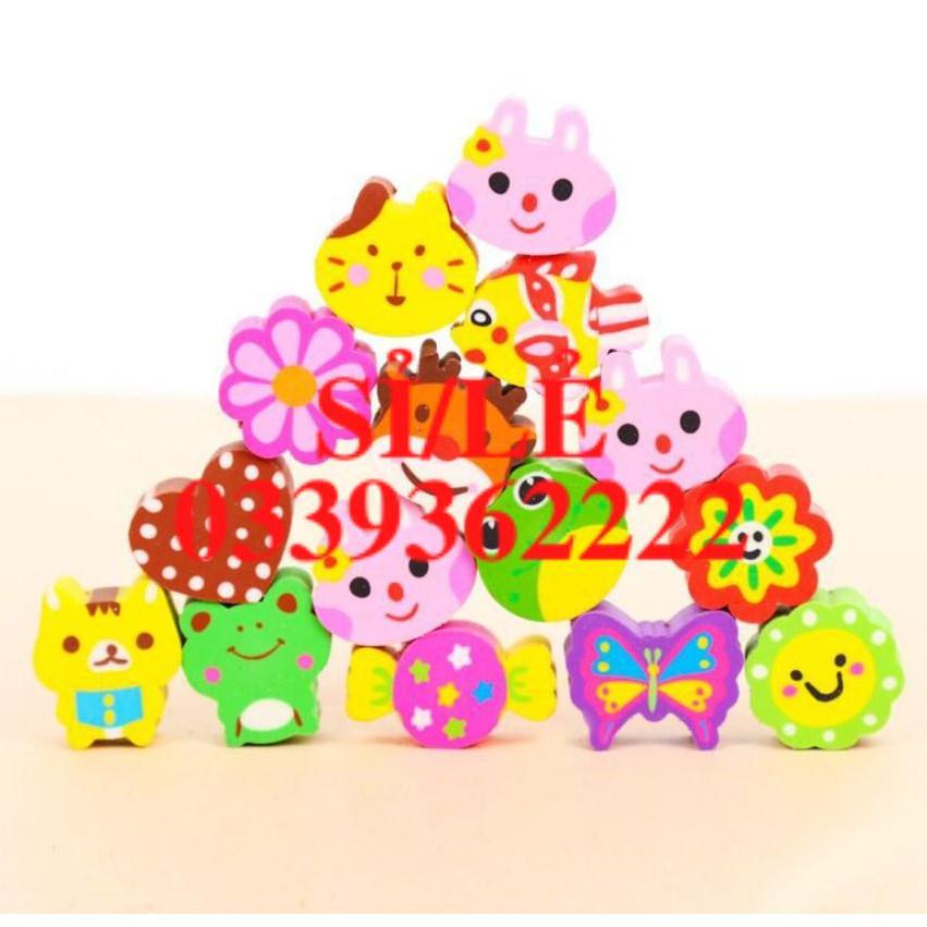 [ HAIANHSHOP ] Set 10 tẩy bút chì hoạt hình hàng to đẹp &gt;