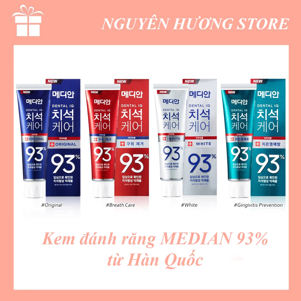 Kem đánh răng 120G MEDIAN 93% Hàn Quốc