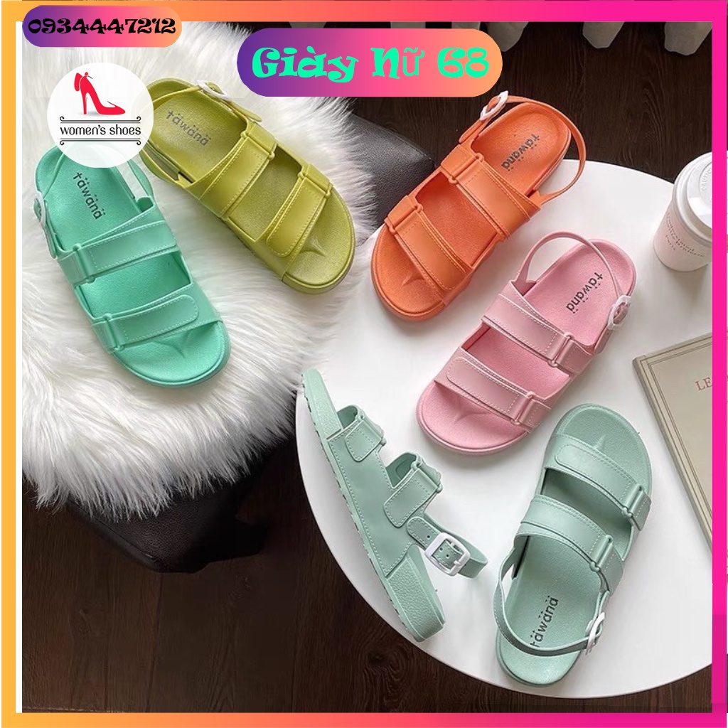 Sandal Nữ Dẻo Học Sinh, Sandal Đi Mưa Nhiều Màu
