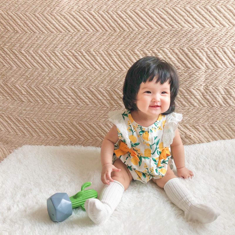 Soffny Áo Liền Quần Soffny In Hoạ Tiết Hình Dễ Thương Độc Đáo Cho Bé