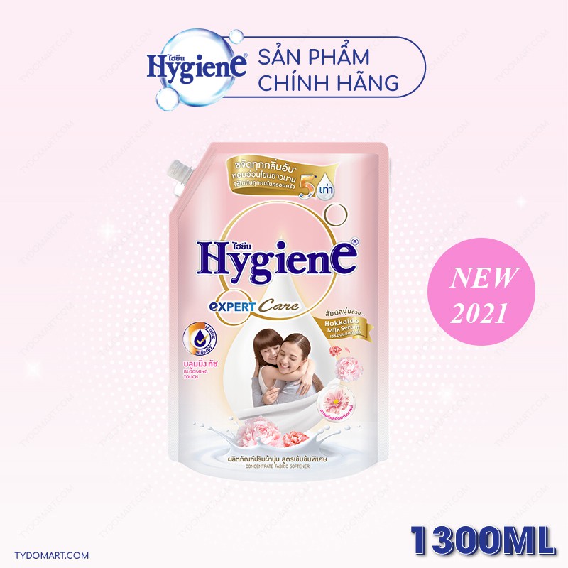 [Có sẵn] Nước xả vải Hygiene Thái Lan đậm đặc lưu hương lâu hơn (Túi) 1300ml