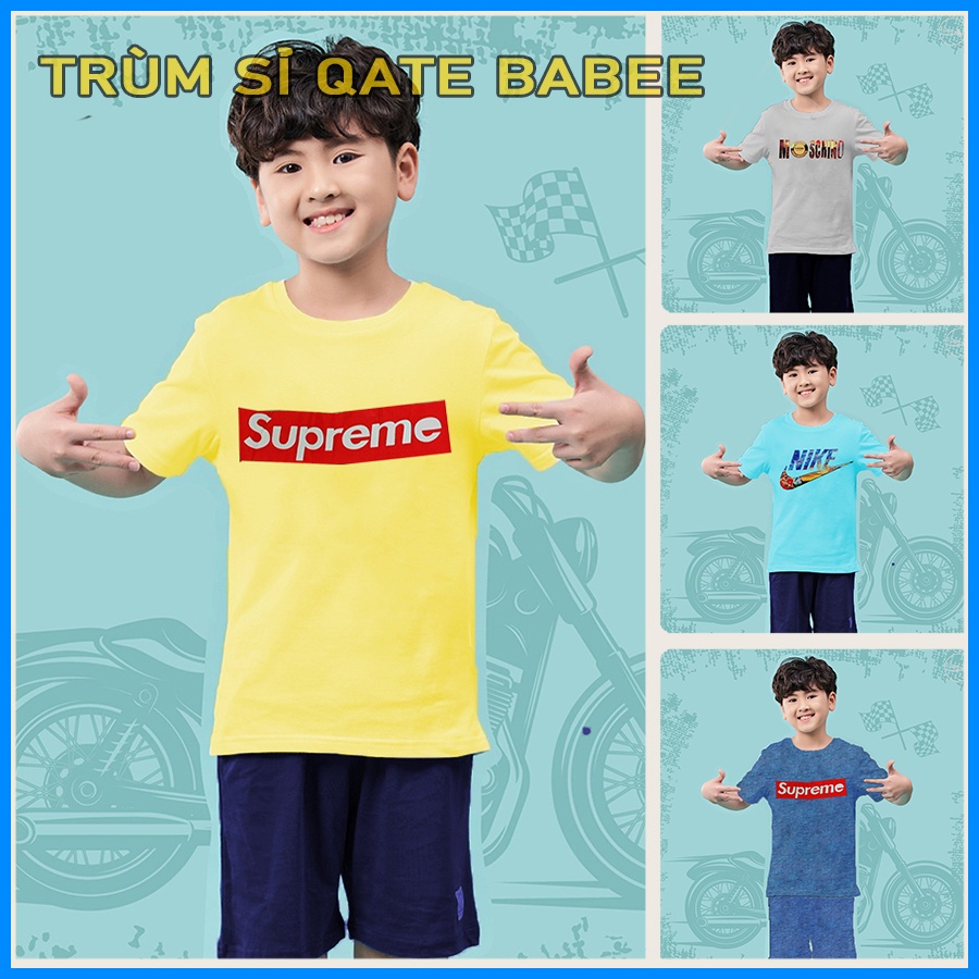 Bộ đồ bé trai 27- 40kg. Quần áo trẻ em 8-14 tuổi TRÙM SỈ QATE BABEE cotton xuất dư, 100% cotton MẪU 1
