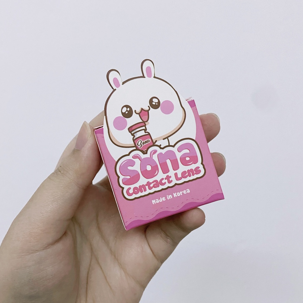 HỘP GIẤY ĐỰNG LENS SONA PINK